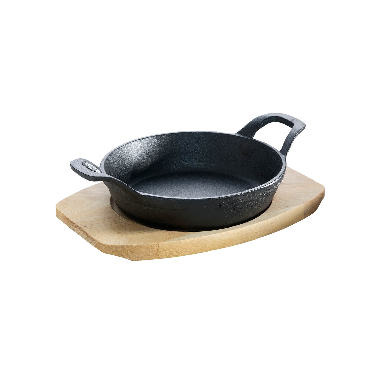 ALL’GRILL Gusseisenpfanne, mit Holzuntersetzer Ø12cm