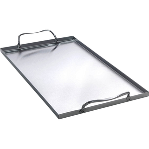 ALL’GRILL Grillwanne mit 2 Griffen, Edelstahl 39,5x19x1cm