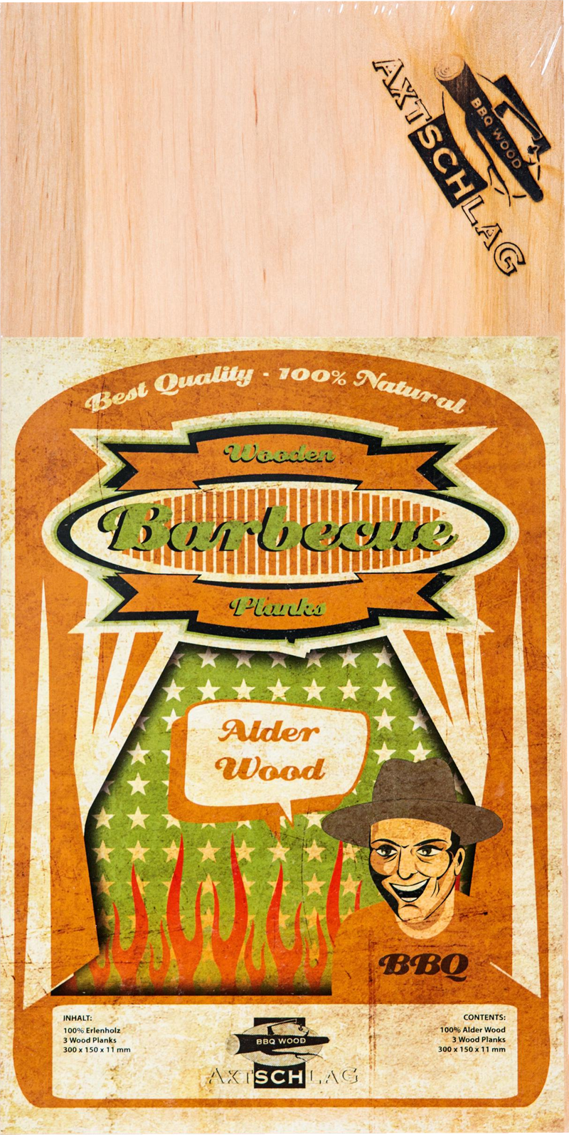 Axtschlag Grillbretter, Erle L