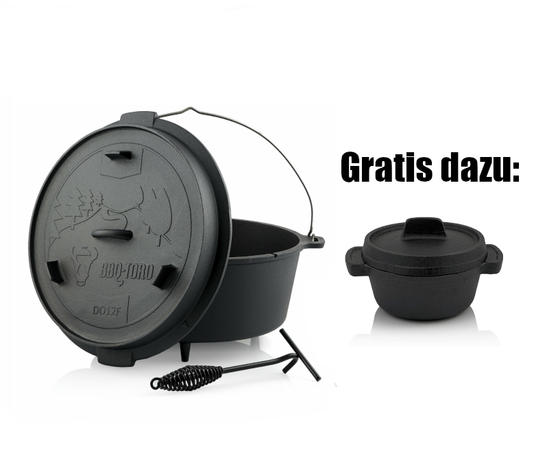 BBQ-Toro Dutch Oven DO12F, 13,6L