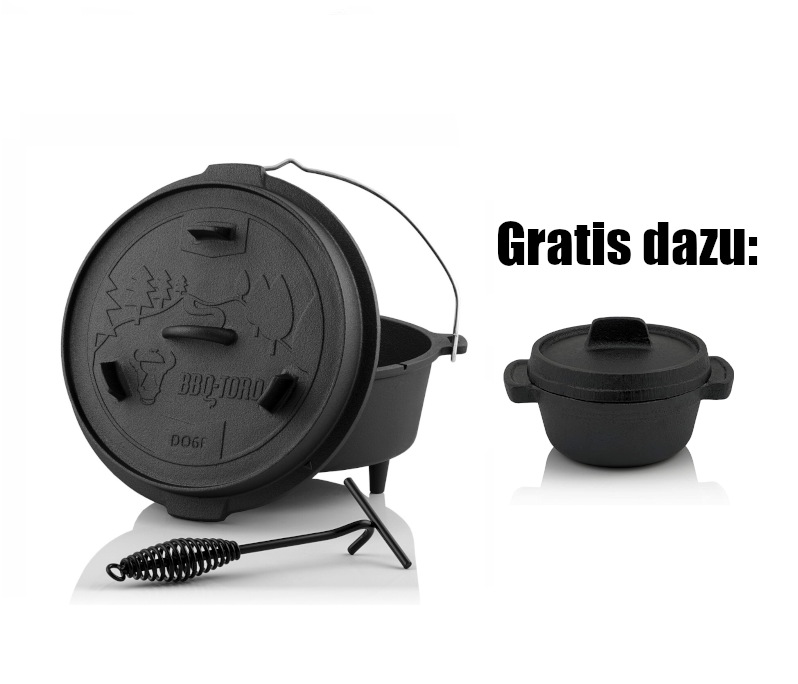 BBQ-Toro Dutch Oven DO6F, 7,3L