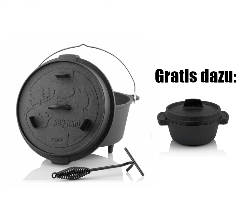 BBQ-Toro Dutch Oven DO9F, 9,0L