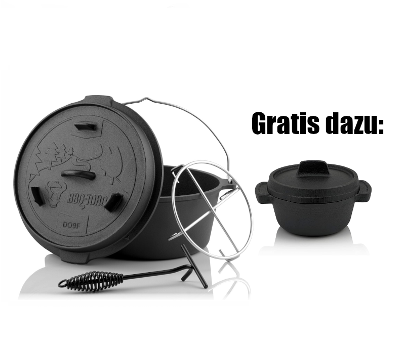 BBQ-Toro Dutch Oven DO9FX, 9,0L