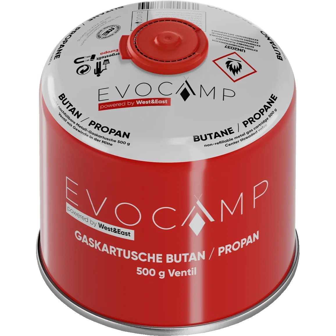 Evocamp Gaskartusche, 500g Butan/Propan