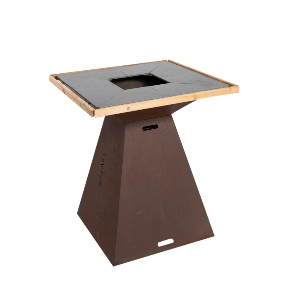 FLARE Original Feuertonne mit Grillplatte