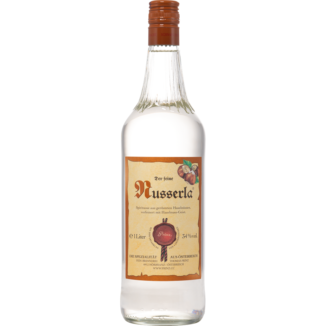 Prinz Nusserla Schnaps 34%, 1l