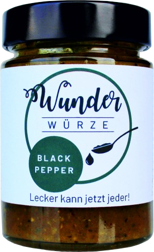 Eatventure Wunderwürze, Black Pepper, 165g Glas