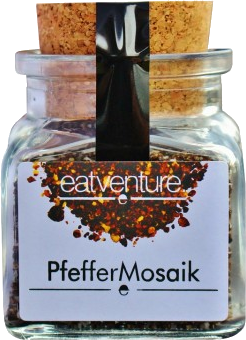 Eatventure Pfeffermosaik, Korkenglas, 45g