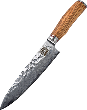 Zayiko Damast Chefmesser, "Olive"-Serie