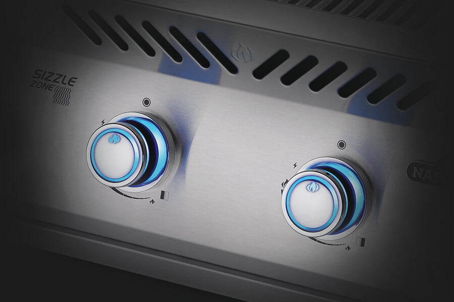 Drehregler Napoleon 700er Serie doppelte Sizzle Zone, groß, Built-In