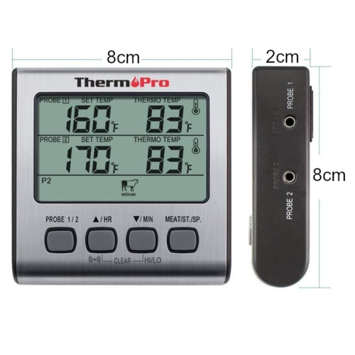 ThermoPro TP17 Kernthermometer, 2 Messfühler